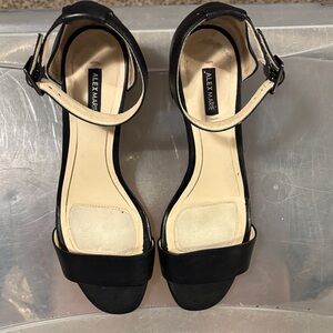 Alex Marie Black Ankle Strap Heels